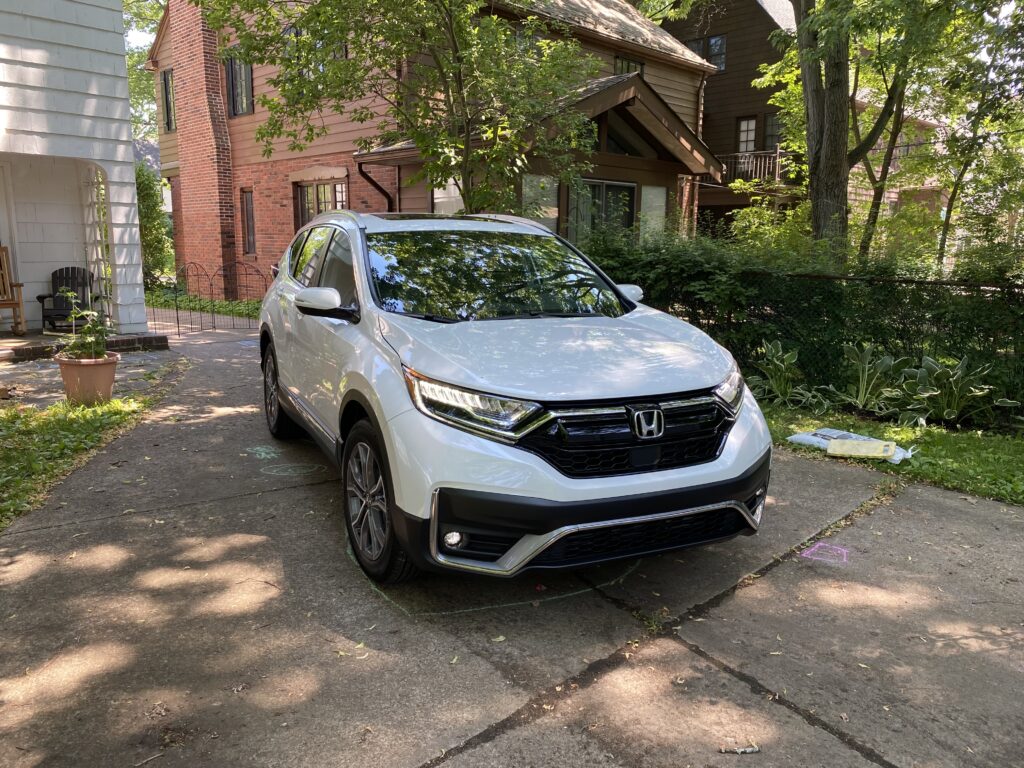 A white 2022 Honda CR-V